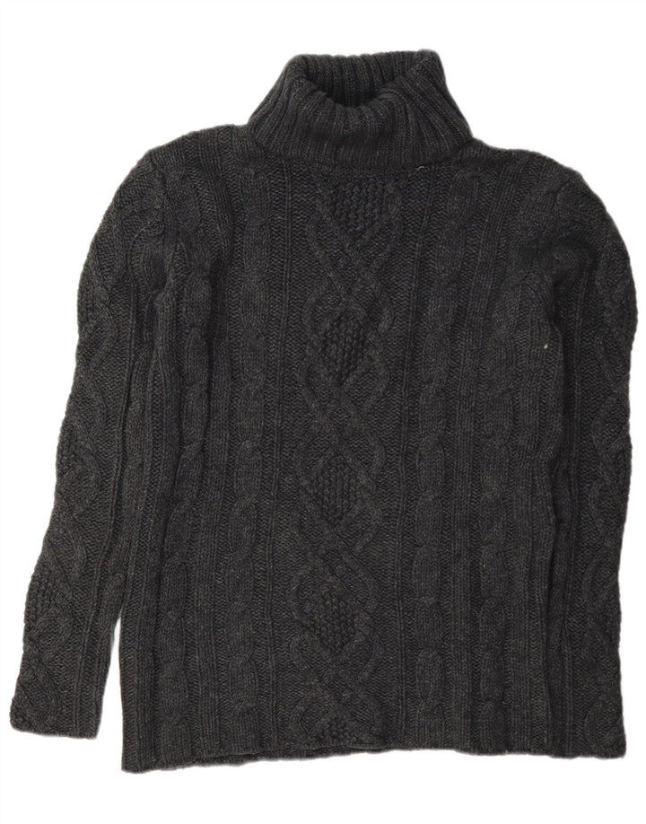 Eddie Bauer Pull col roulé pour femme UK 16 Grande laine grise