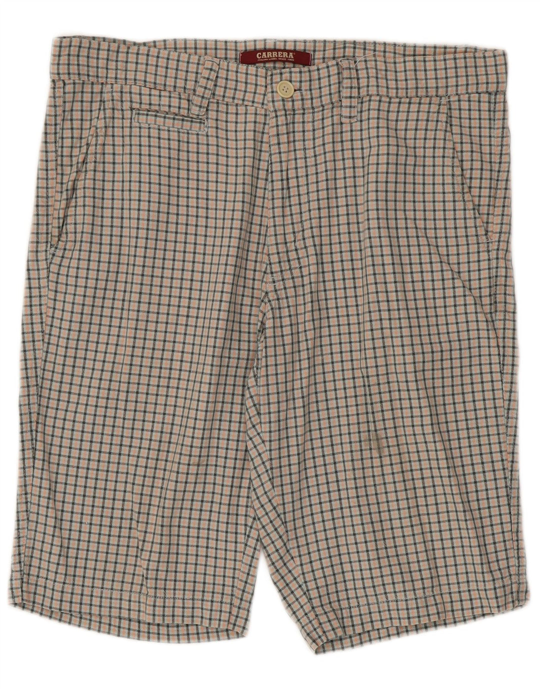 Carrera Short Chino Homme IT 50 Large W34 Coton Vichy Multicolore