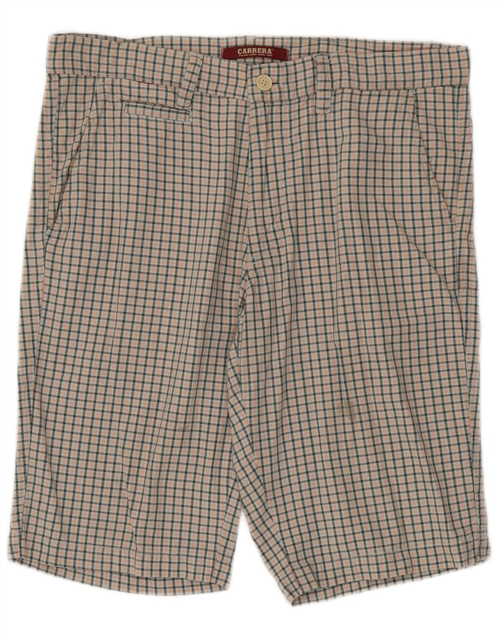 Carrera Short Chino Homme IT 50 Large W34 Coton Vichy Multicolore