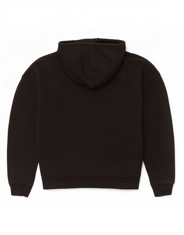 Reebok Pull à capuche surdimensionné pour femme UK 8/10 Petit Noir Coton