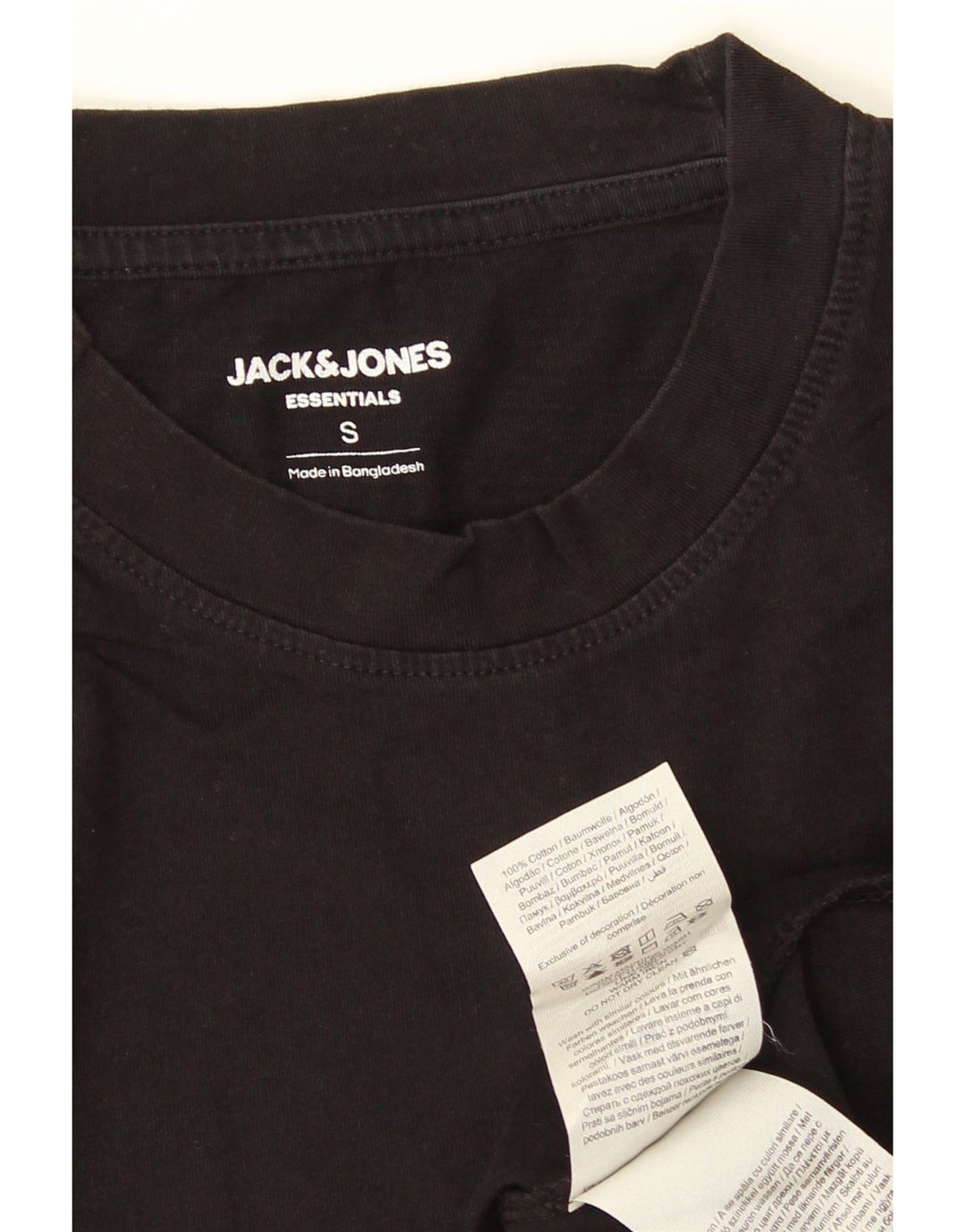 Jack & Jones T-Shirt Homme Petit Noir Coton