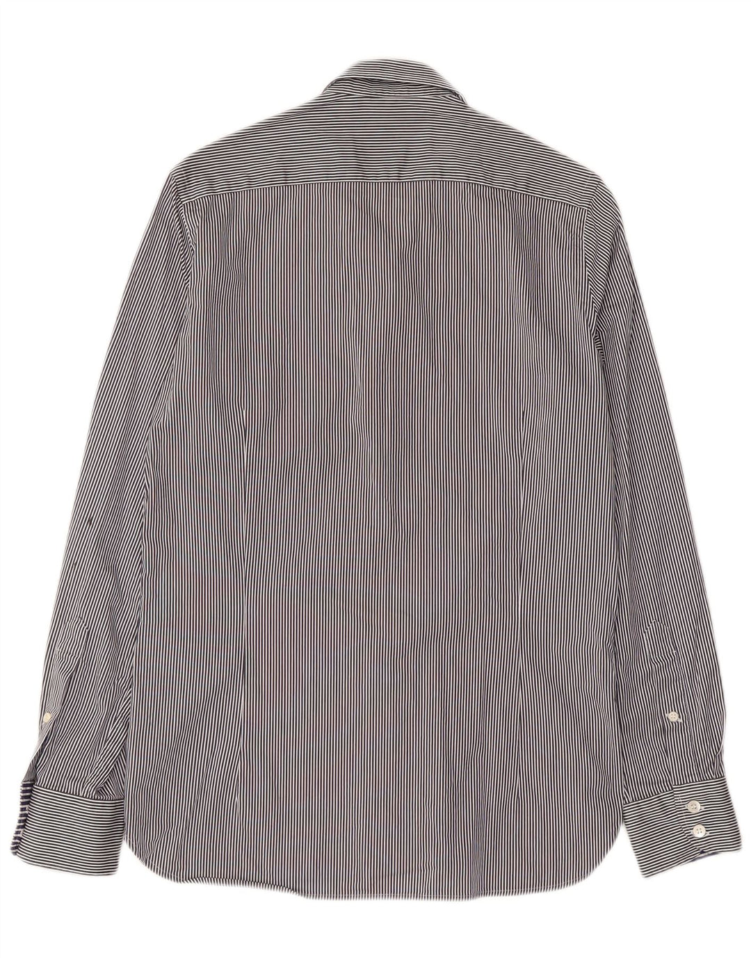 Ted Baker Chemise Homme Taille 2 Petit Coton Rayé Bleu Marine