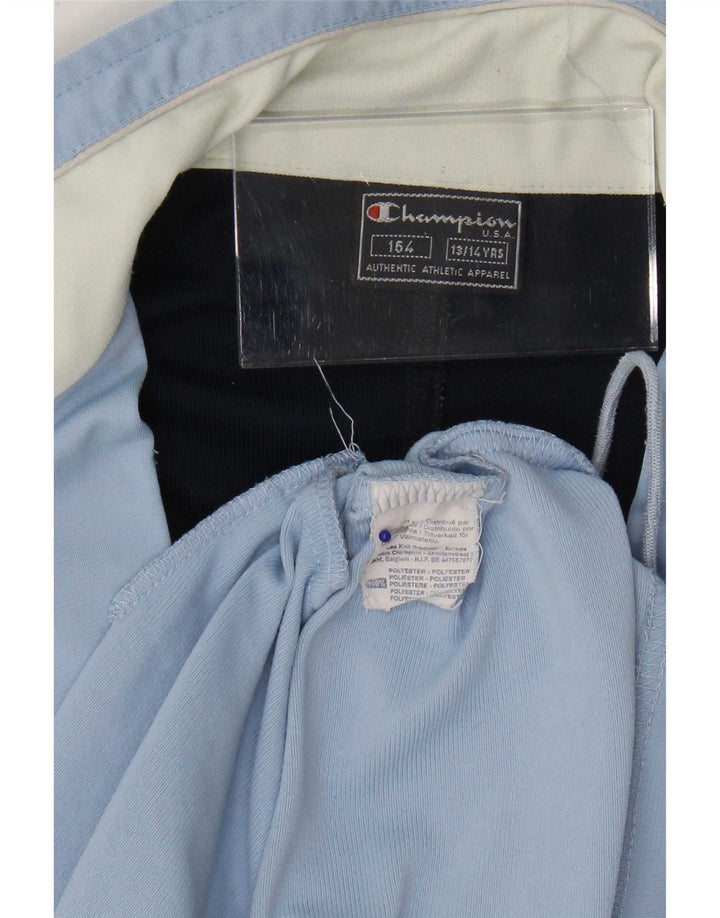 Champion Veste de Survêtement Garçon 13-14 Ans Bleu Colorblock Polyester