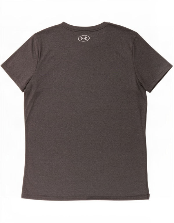 Under Armour T-Shirt Femme UK 44 Gris Moyen Polyester