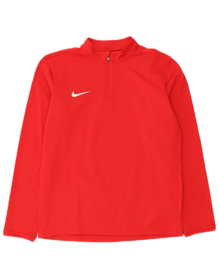 Nike Garçon Dri Fit Zip Neck Pull Survêtement Top 13-14 ans XL Rouge
