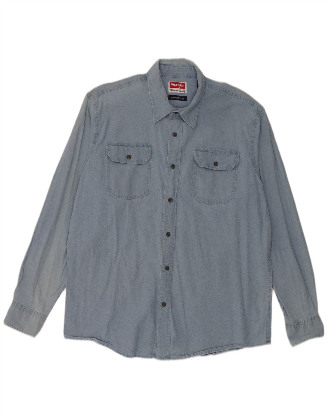 Wrangler Chemise en Jean Homme Grand Bleu Coton