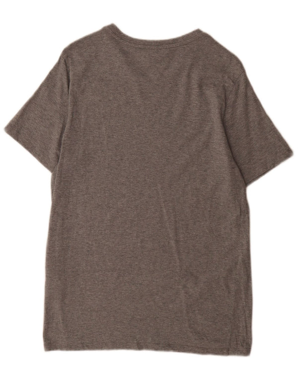 Levi's T-Shirt Coupe Standard Femme UK 14 Gris Moyen Moucheté Coton