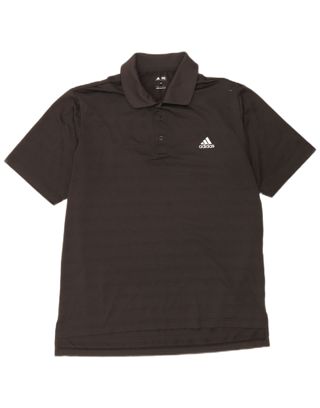 Adidas Polo Homme Grand Noir Rayé Polyester