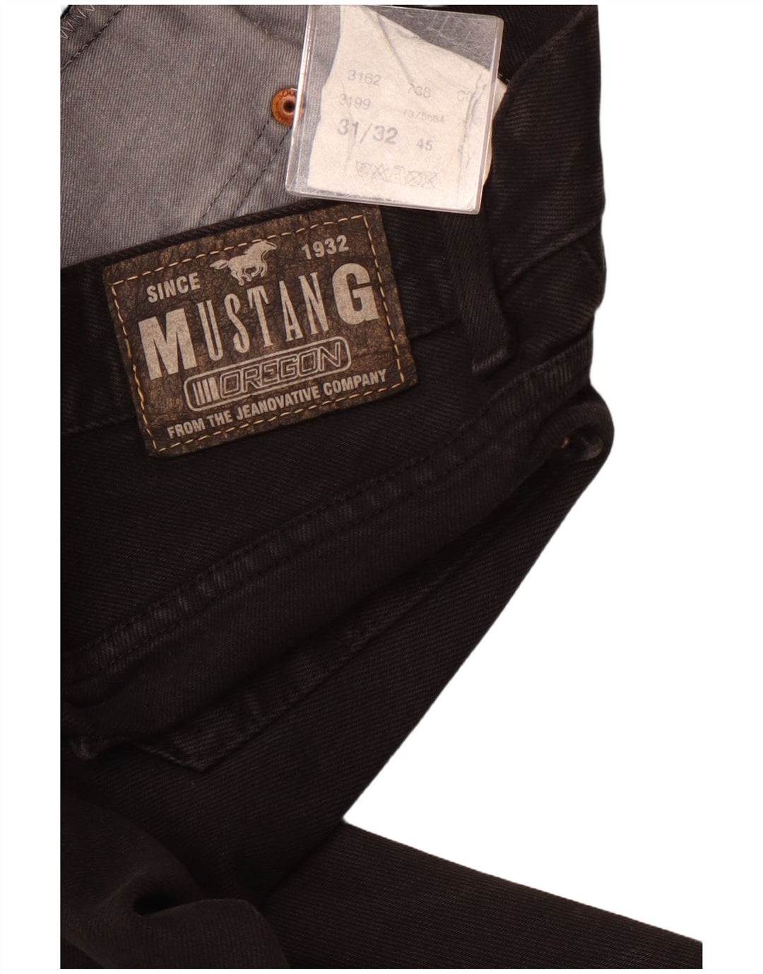 MUSTANG Jean droit Oregon homme W31 L32 coton noir