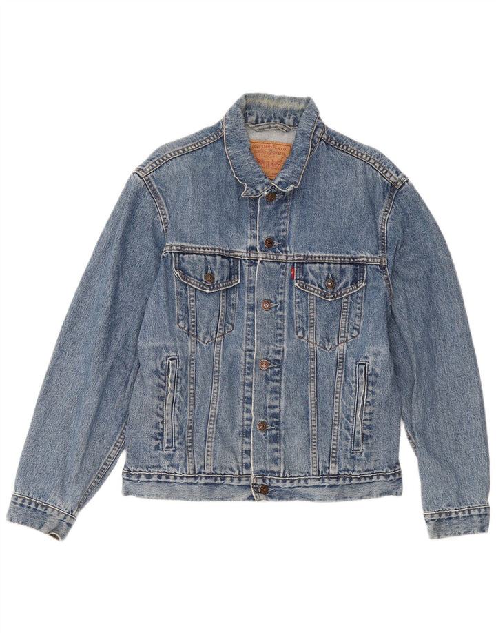 Levi's Veste en Jean Homme UK 38 Bleu Moyen Coton