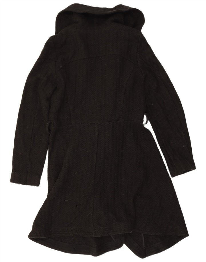 Pardessus portefeuille femme Oasis UK 12 Laine à chevrons noir moyen