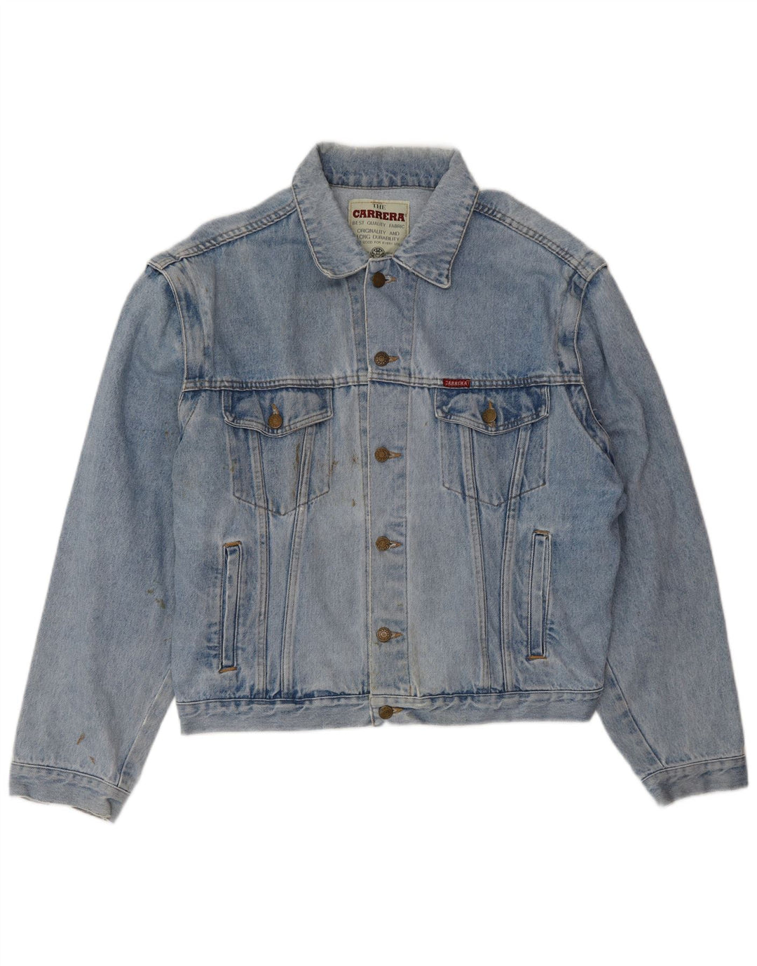 CARRERA Veste en jean pour homme UK 40 Large Bleu