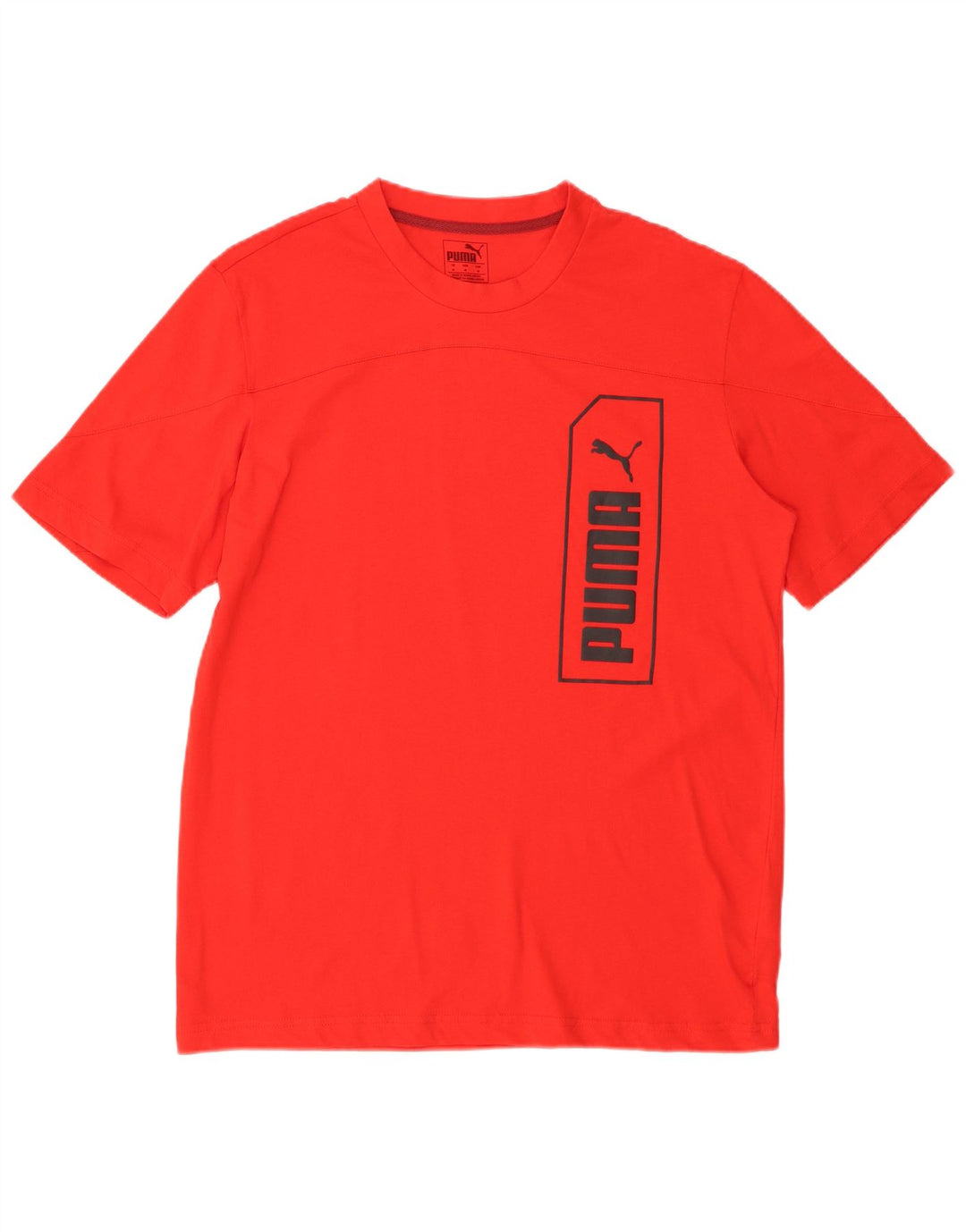 PUMA T-Shirt Graphique Homme Rouge Moyen Coton
