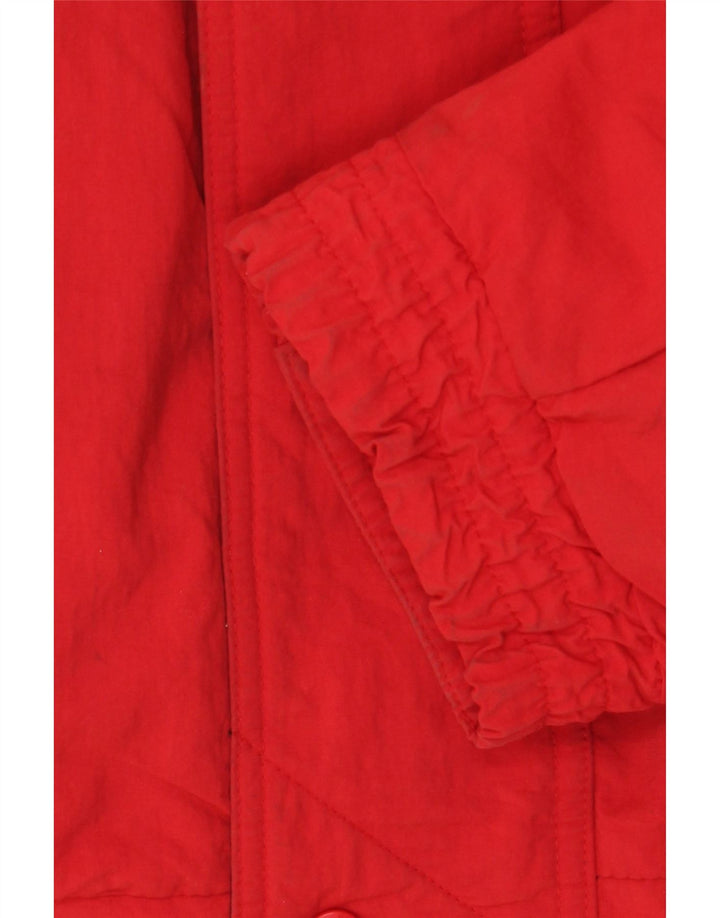 Eddie Bauer Veste matelassée pour homme UK 42 XL Rouge Coton