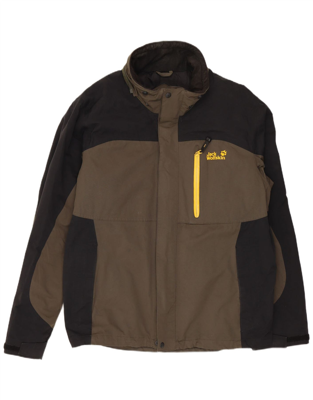 JACK WOLFSKIN Veste coupe-vent pour homme UK 40/42 Large Bleu Marine Colourblock