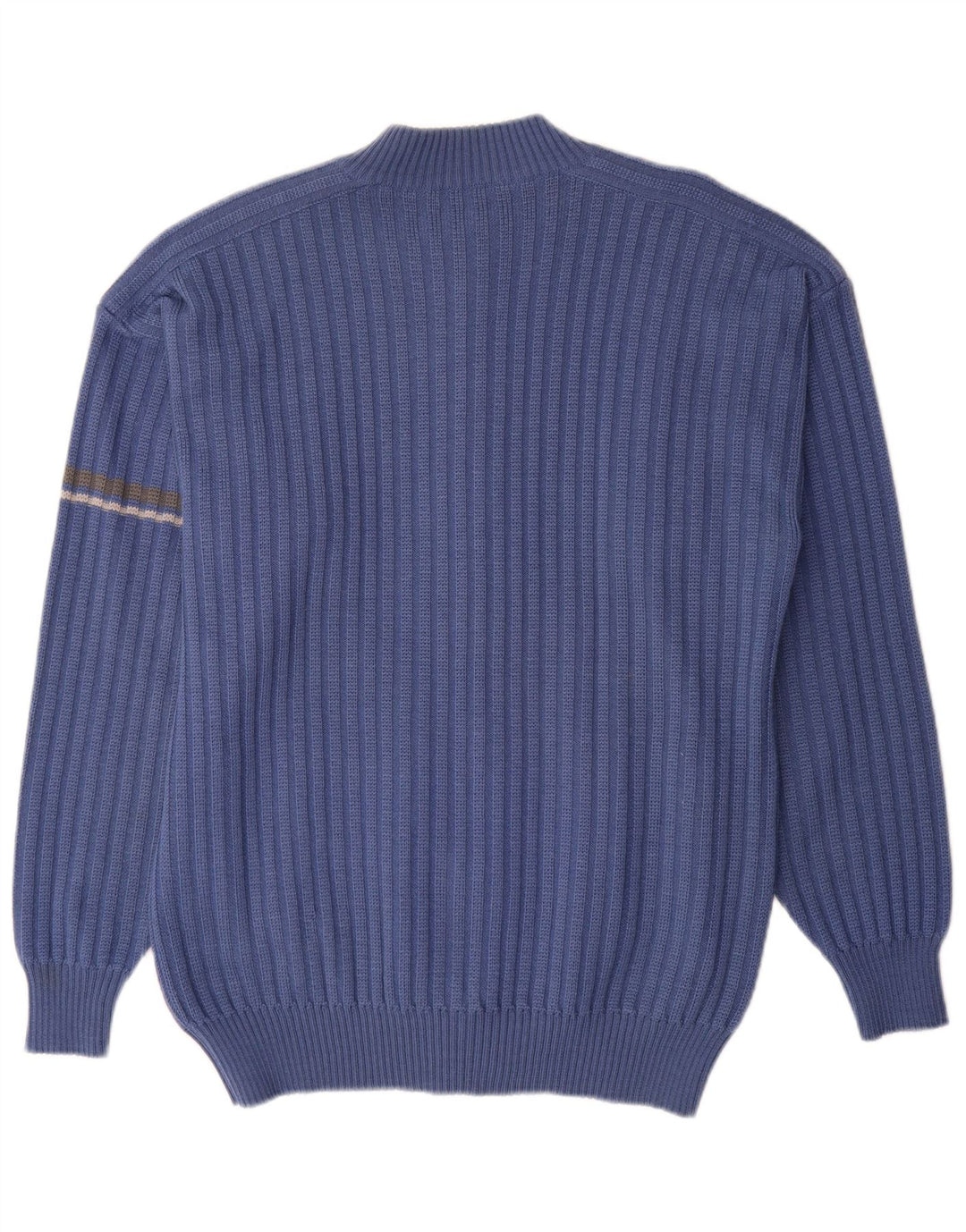 vintage Mens Cardigan Pull Grand Bleu