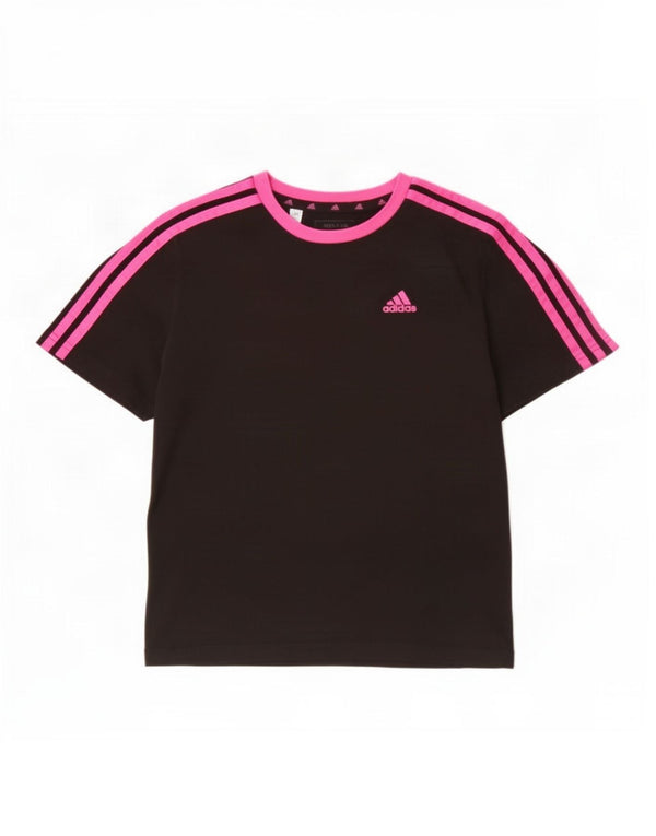 Adidas T-Shirt Fille 9-10 Ans Noir Coton