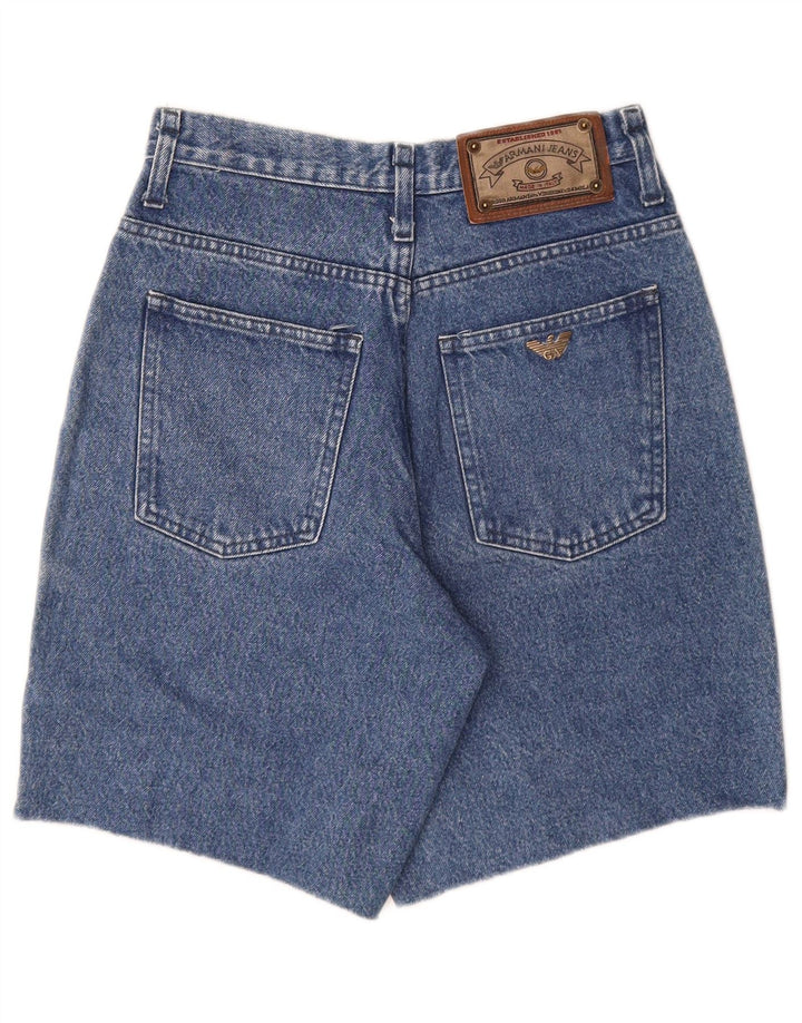 ARMANI Short en jean taille haute femme W29 coton bleu moyen