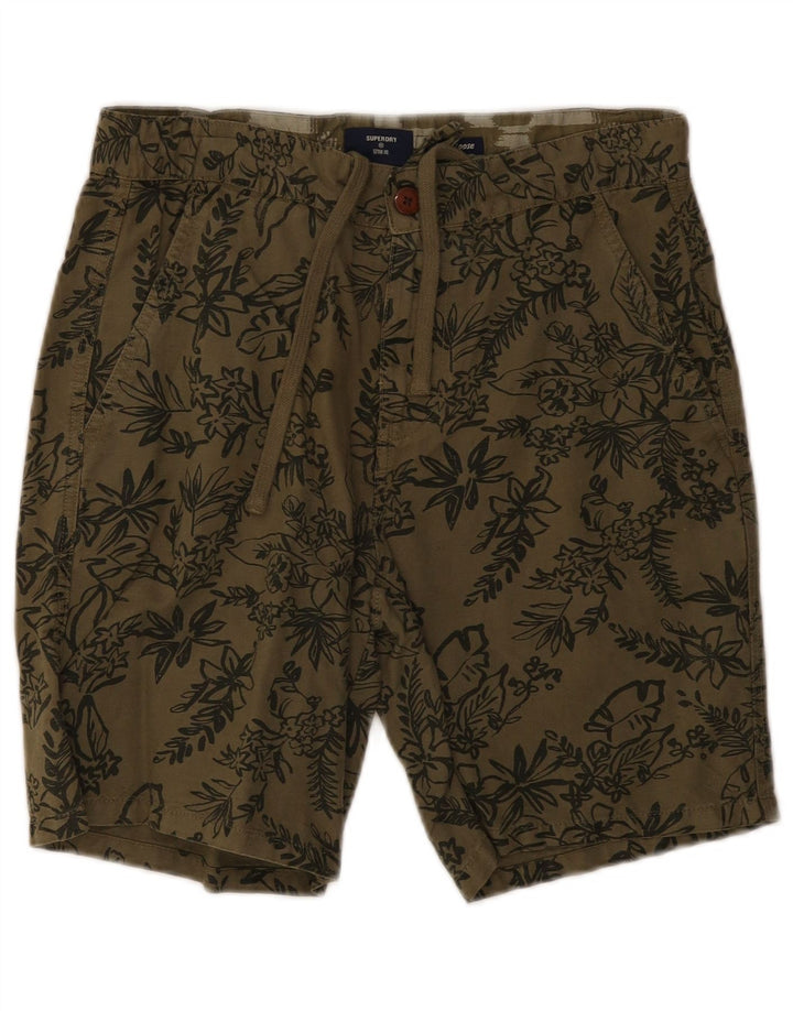 Superdry Short Chino W30 Homme Kaki Moyen Floral