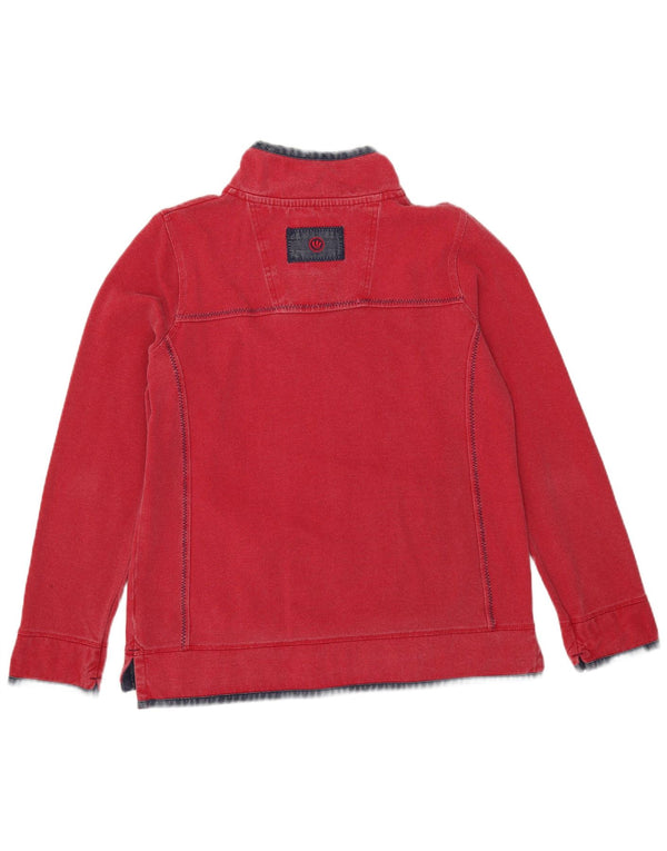 Fat Face Sweat-shirt surdimensionné pour femme UK 10 Petit colorblock rouge