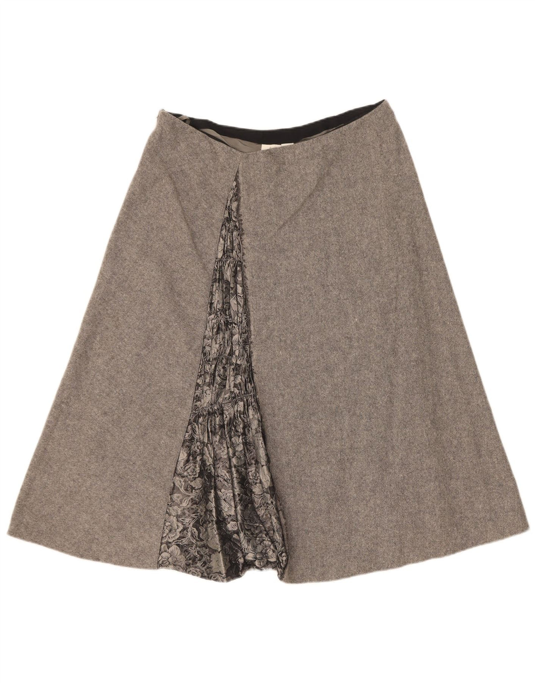 Dkny Jupe trapèze pour femme US 10 Large W32 Laine grise
