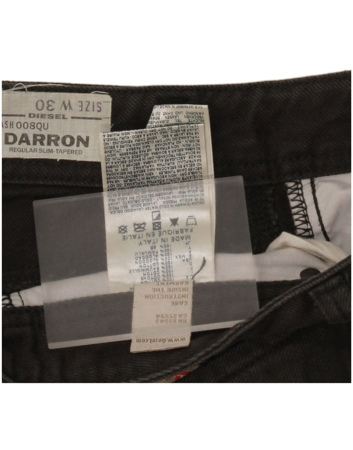 DIESEL Jean Darron Regular Slim Fuselé W30 L28 Homme Coton Noir