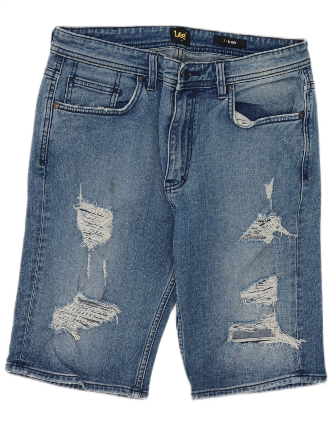 Lee Short en jean vieilli W32 pour homme en coton bleu moyen