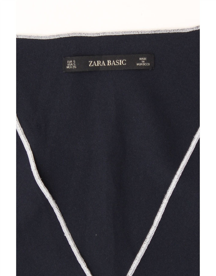 Zara Robe droite pour femme UK 10 Small Bleu marine