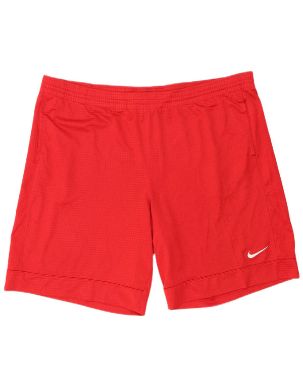 Nike Short de sport pour homme 2XL Rouge Polyester