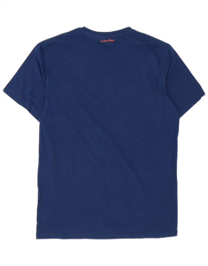 Calvin Klein T-Shirt Graphique Homme Bleu Moyen