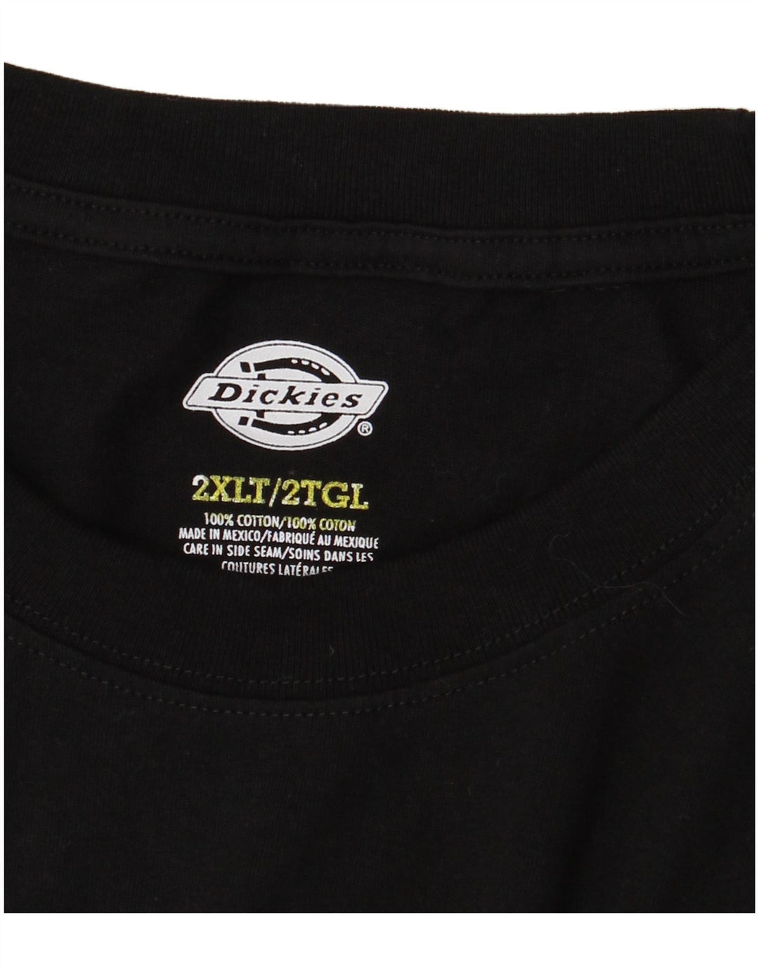 Dickies Haut à manches longues pour homme en coton noir 2XL