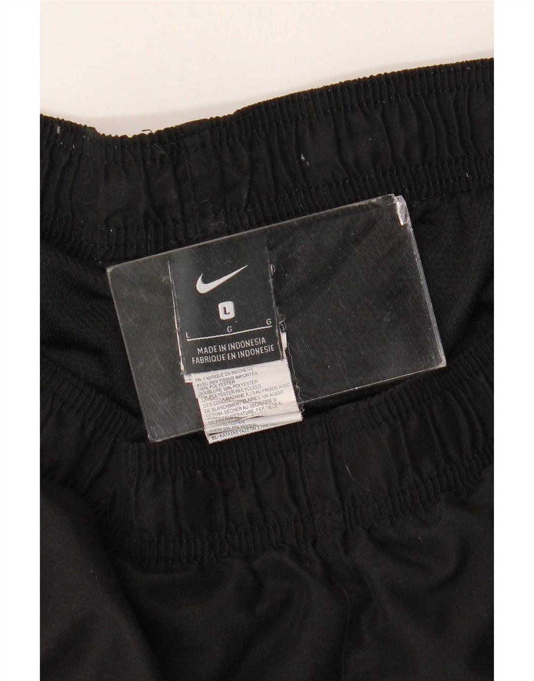 Short de sport Nike pour hommes, grand, noir, polyester