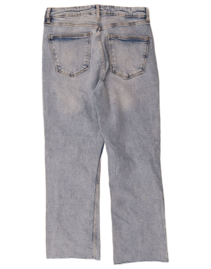 Zara Jean court pour femme EU 38 Small W28 L24 Bleu Coton