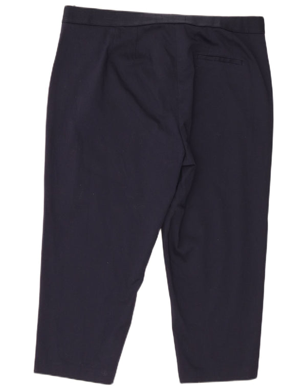 Marks & Spencer Pantalon Capri The Mia pour femme UK 18 XL W40 L22 Bleu marine