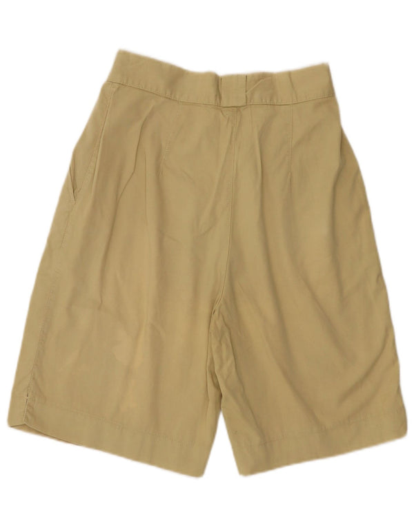 Benetton Short décontracté taille haute pour femme IT 42 Medium W27 Beige