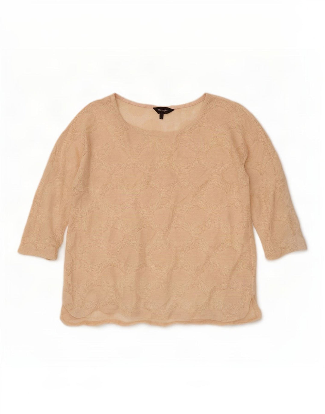 Phase Eight Haut Femme Manches 3/4 UK 10 Petit Beige