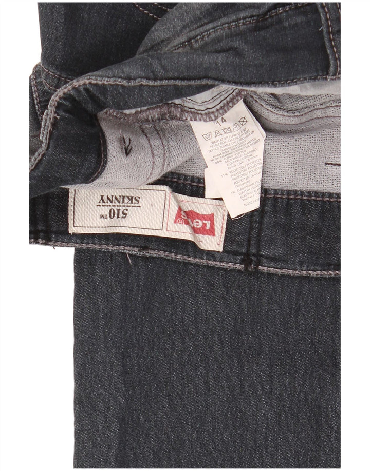 LEVI'S Jean skinny 510 fille 13-14 ans W30 L30 coton noir