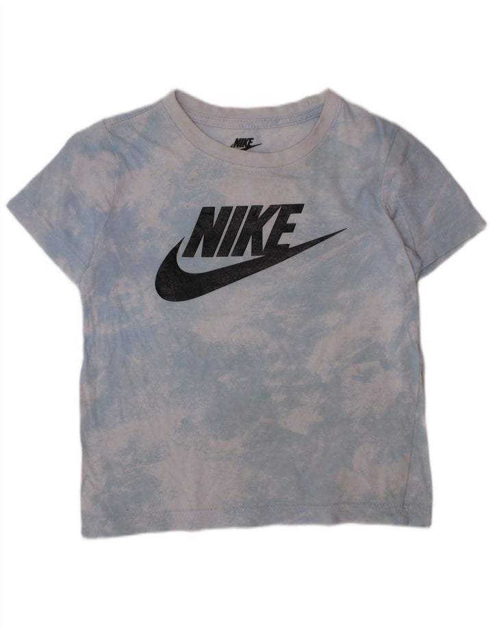 NIKE Haut T-Shirt Graphique Garçon 4-5 Ans Petit Bleu Tie Dye