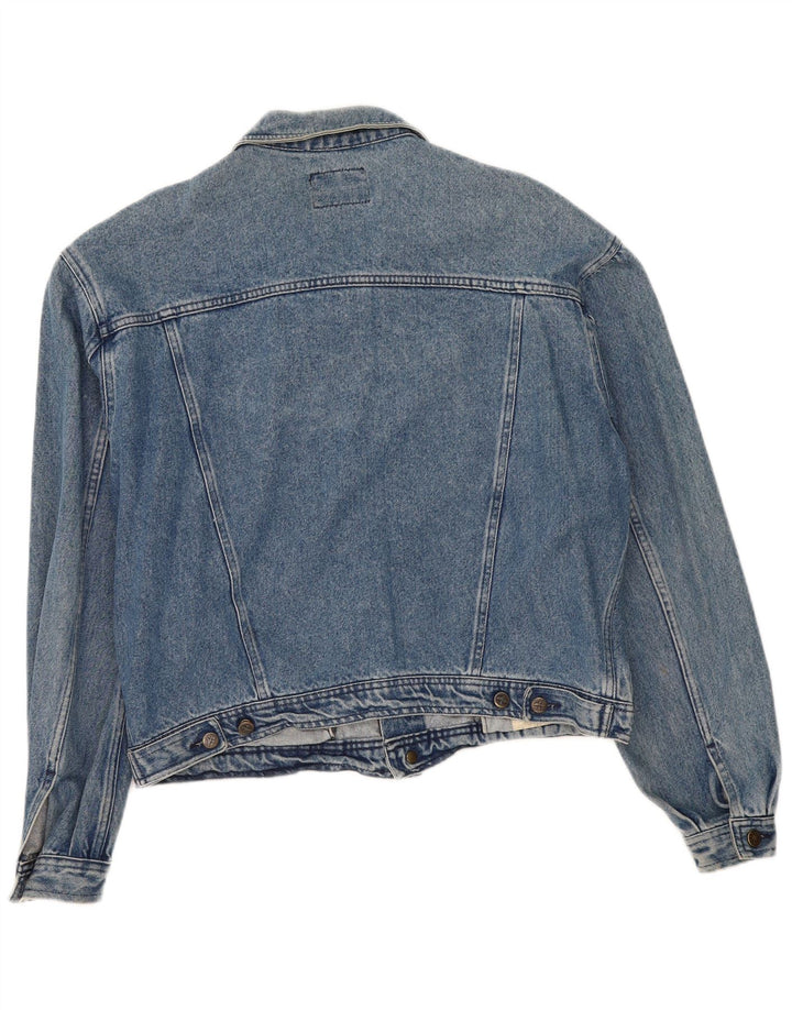 Trussardi Femme Veste En Jean Oversize UK 18 XL Bleu Coton