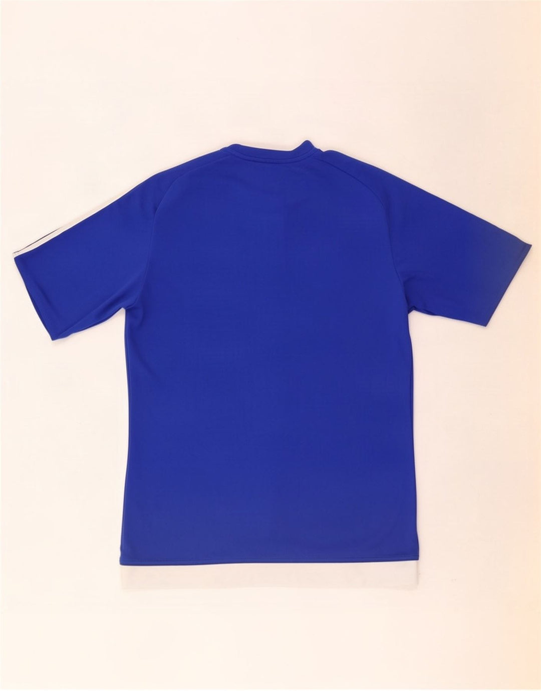 Adidas Mens Climalite T-Shirt Top Small Bleu Colourblock Polyester
