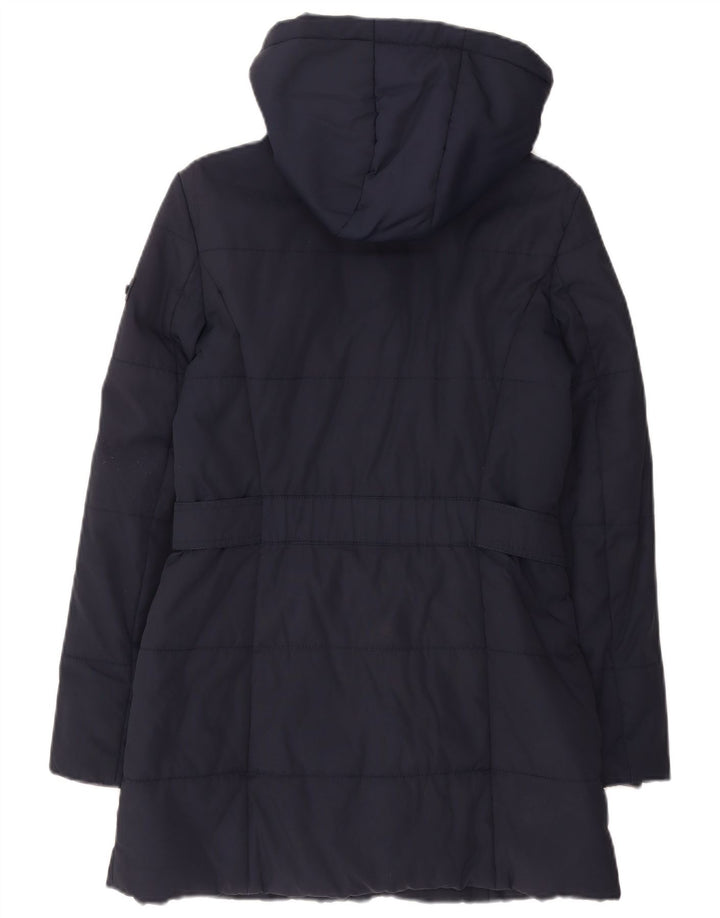 Esprit Manteau matelassé à capuche pour femme UK 10 Small Navy Blue Polyamide