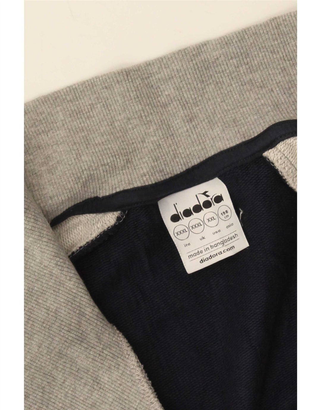 Diadora Veste de survêtement pour homme 3XL Gris Colorblock