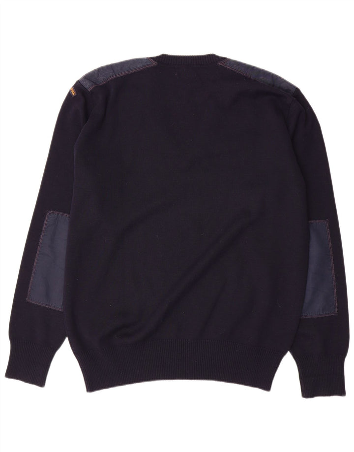 Paul & Shark Pull col V pour homme Bleu marine Taille L