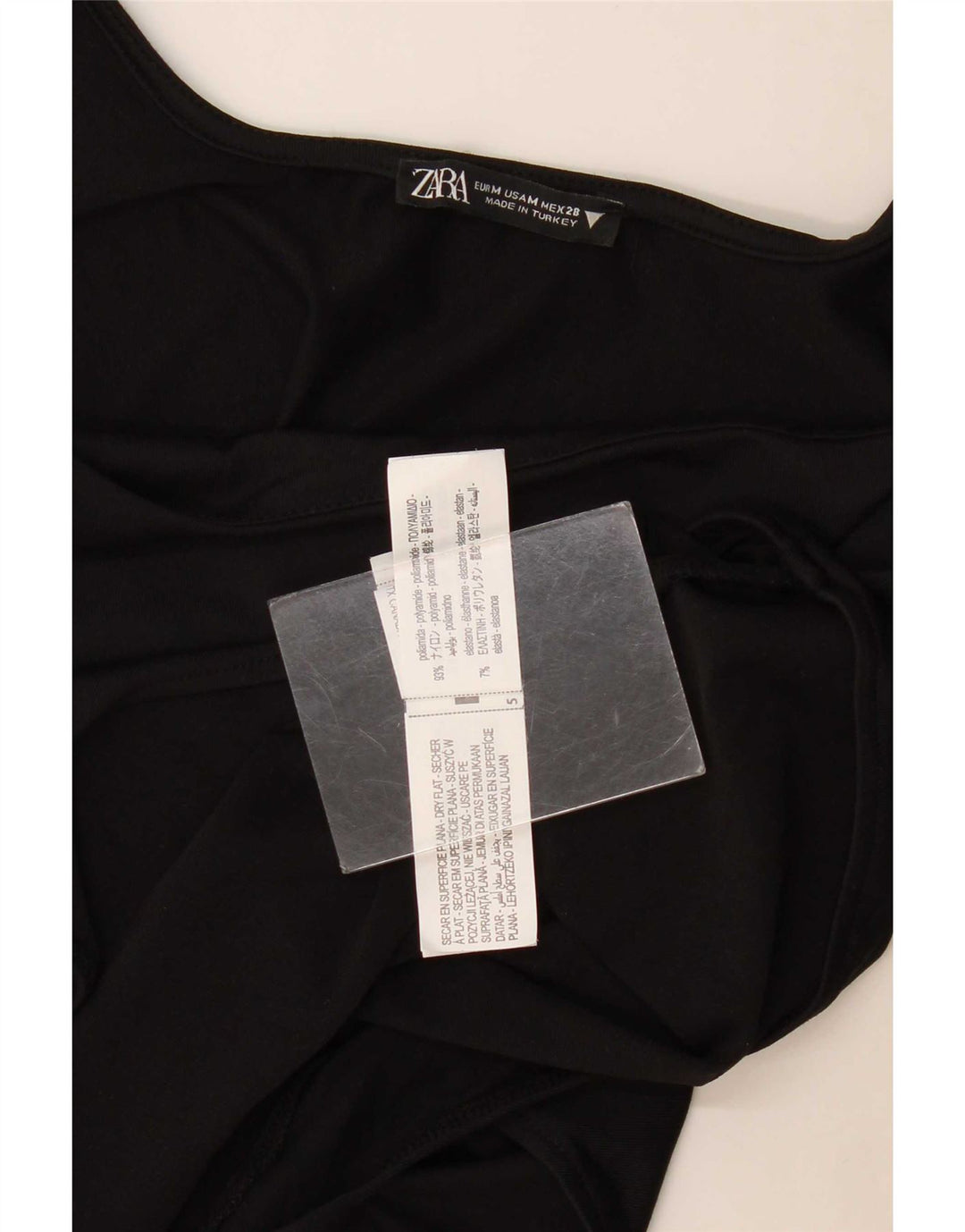Zara Femme Body UK 12 Medium Noir Polyamide