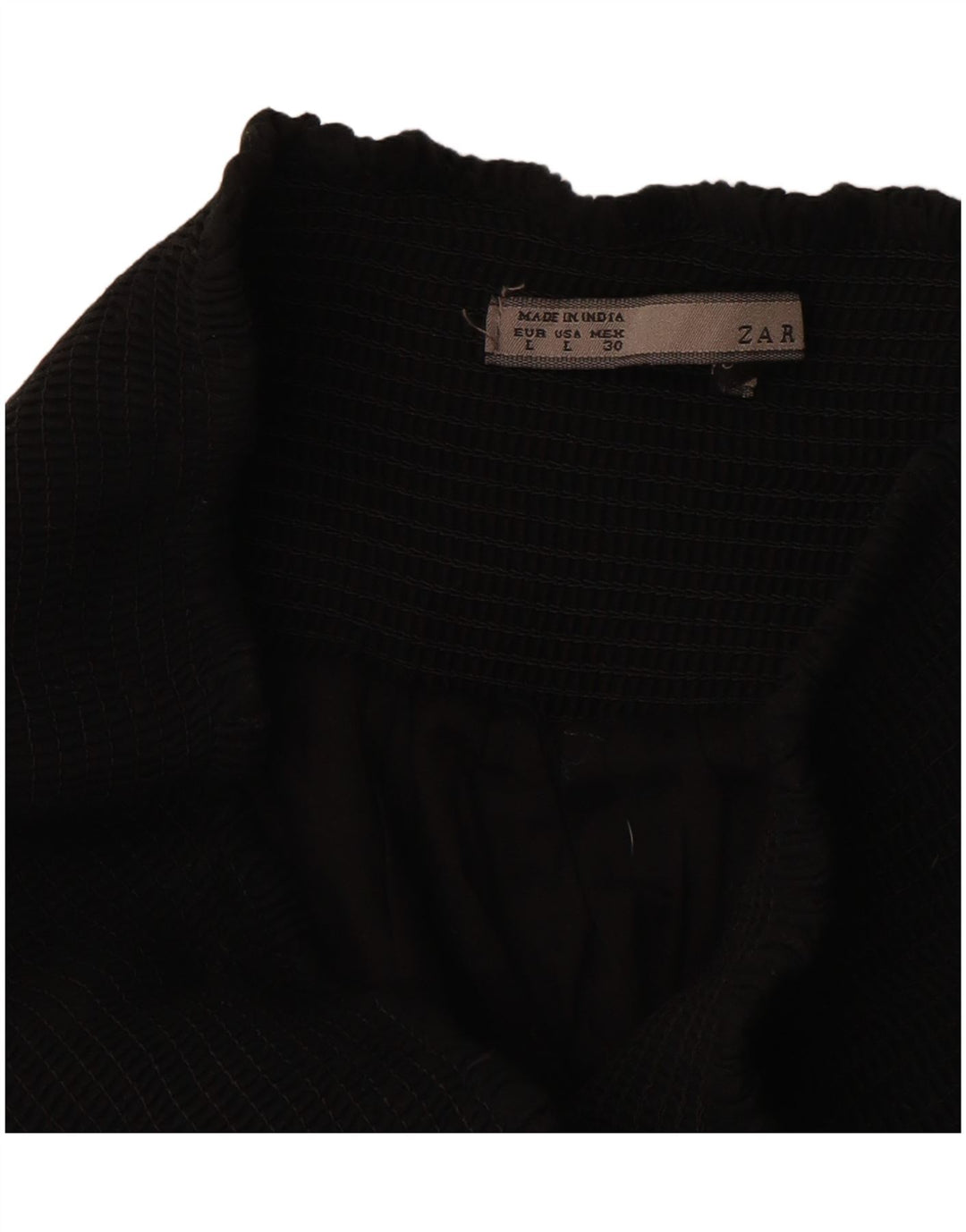 ZARA Jupe trapèze taille haute pour femme Large W30 Noir