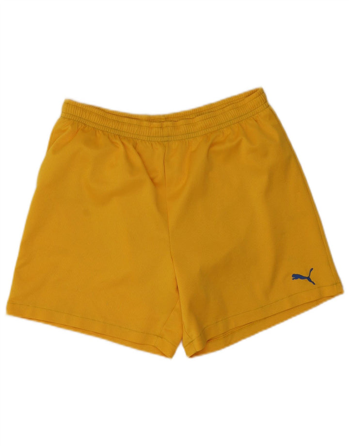 Puma Short de Sport Homme Jaune Moyen