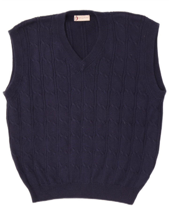 Sergio Tacchini Débardeur Homme Grand Bleu Marine Coton