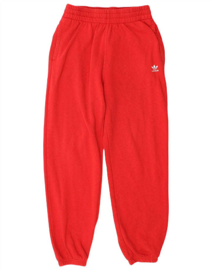 ADIDAS Pantalon de survêtement pour femme Joggers UK 12 Coton rouge moyen