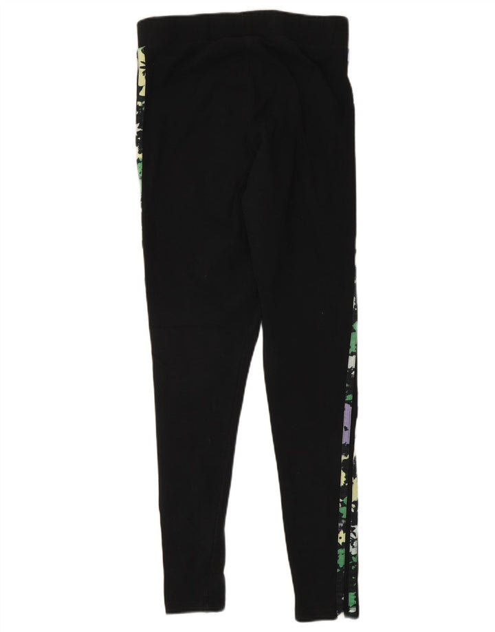 Adidas Leggings Femme UK 10 Petit Coton Noir
