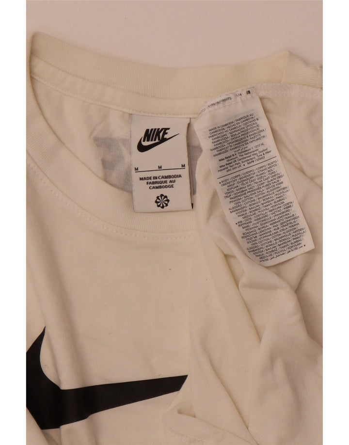 Nike T-shirt graphique pour homme en coton blanc moyen